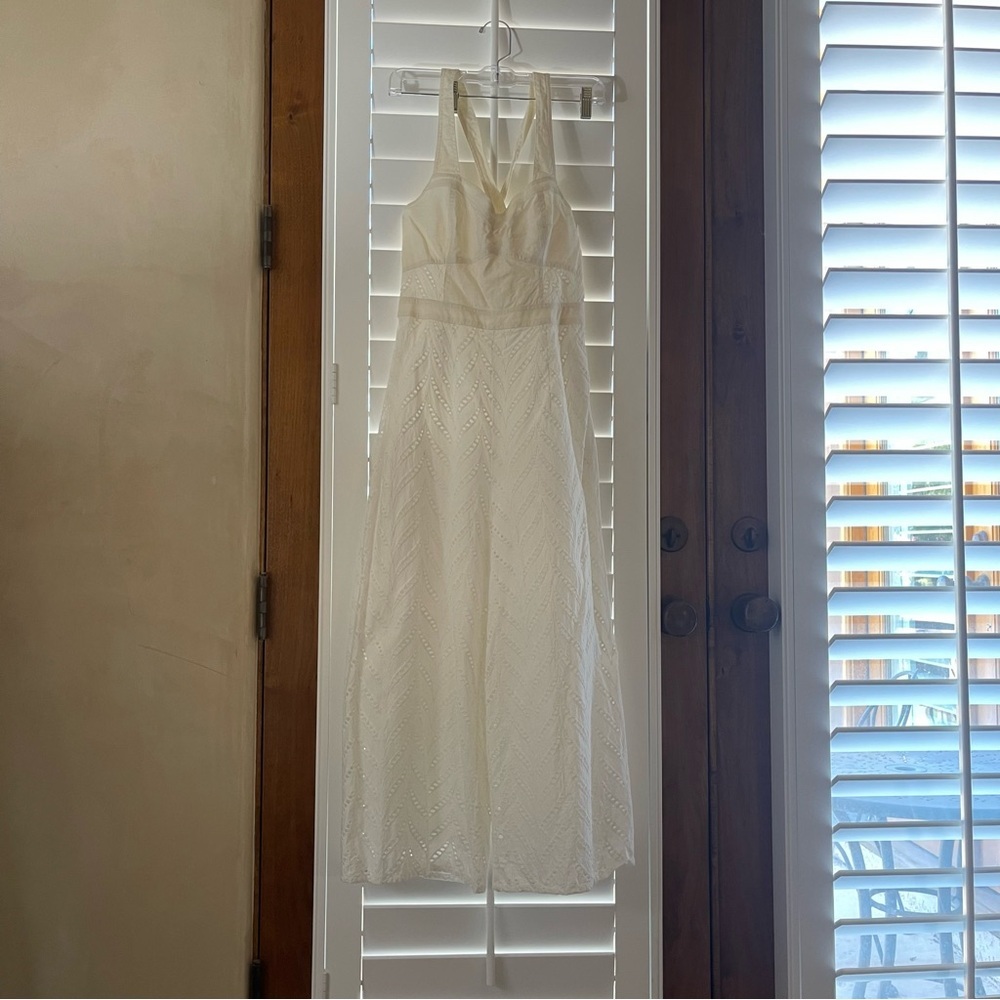 Anthropologie ett:twa Alice Eyelet Jumpsuit, Sz Small - Picture 7 of 13